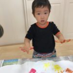 絵の具遊び！！